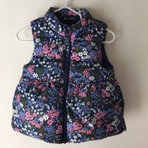 12-18 months Floral Puffer Vest